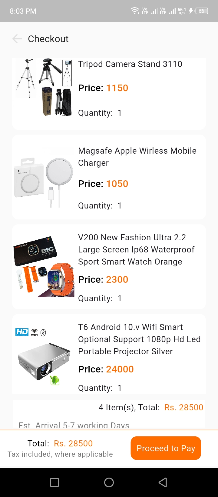 Checkout Product